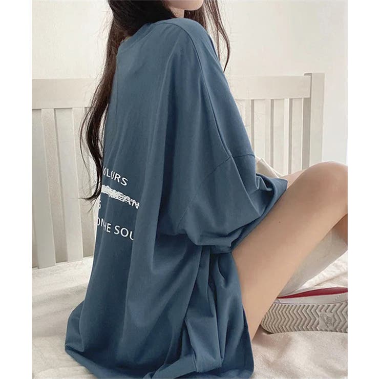 SUNSHINE CLOSET ビッグシルエットロゴtシャツ レディース トップス