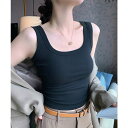 【8/11まで5%OFFクーポン】SUNSHINE CLOSET タンクトップ レディース 無地 Uネック トップス