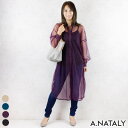 A.NATALY シアーシャツワンピース ワンピース・ドレス