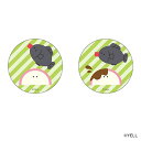 【マラソン期間中 5%OFFクーポン】BACKYARD FAMILY つぶらな瞳の仲間達 まじかる百貨店缶バッジ(3) ファッション雑貨