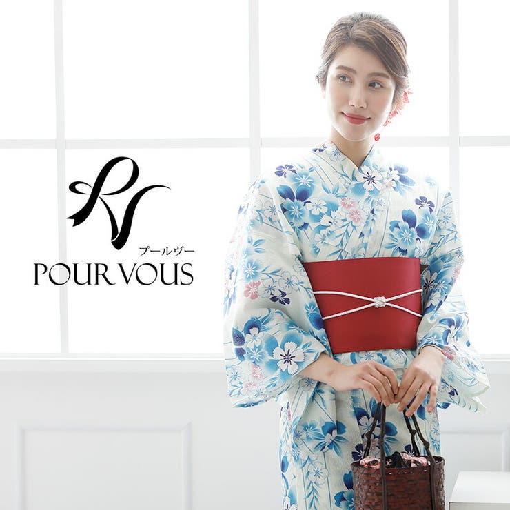【10%OFFクーポン!11/27(木)1:59まで】PourVous レトロモダン浴衣 ゆかた 大人 下駄 レディース 帯 浴衣セット 夏祭り 女の子 セット...