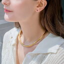 【マラソン期間中 5%OFFクーポン】CREAM-DOT チョーカー ネックレス レディース ネックカフ メタルチョーカー メタルライン 艶 微調整可能 大人 上品 ゴールド シルバー アクセサリー