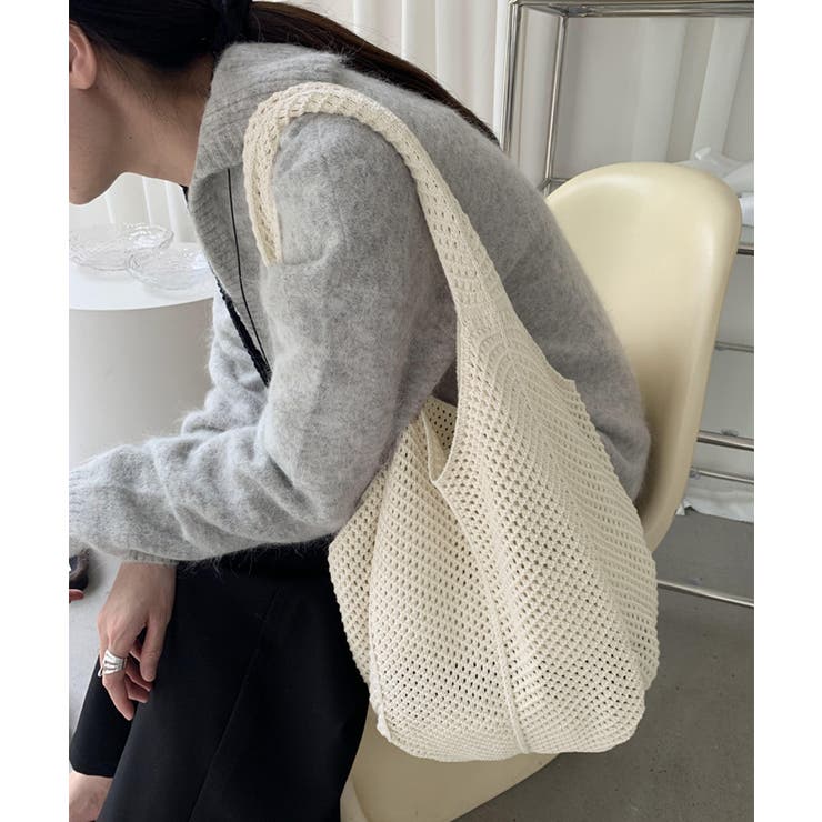 【10％OFFクーポン！11/27(木)1:59まで】SUNSHINE CLOSET ニットバッグ トートバッグ レディース バッグ・鞄