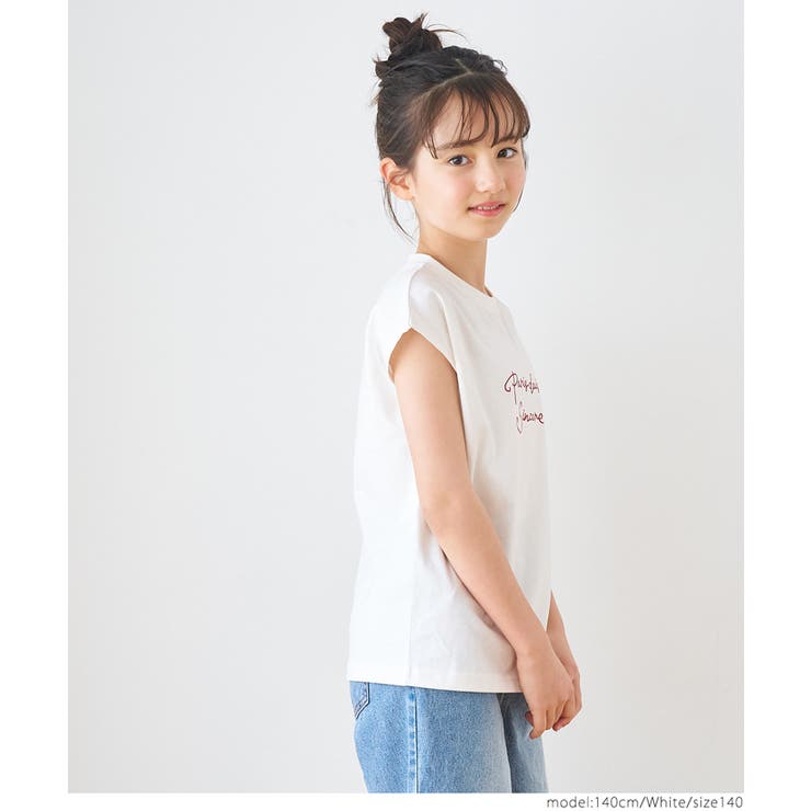 coca アソートプリントフレンチTシャツ キッズ トップス