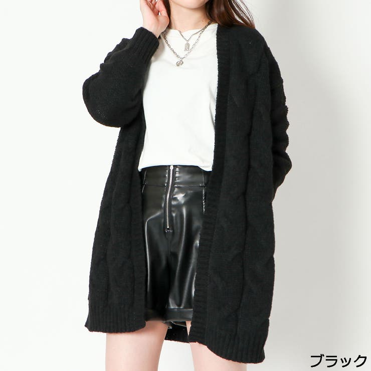 GORGE ロービングケーブルロングカーディガン トップス