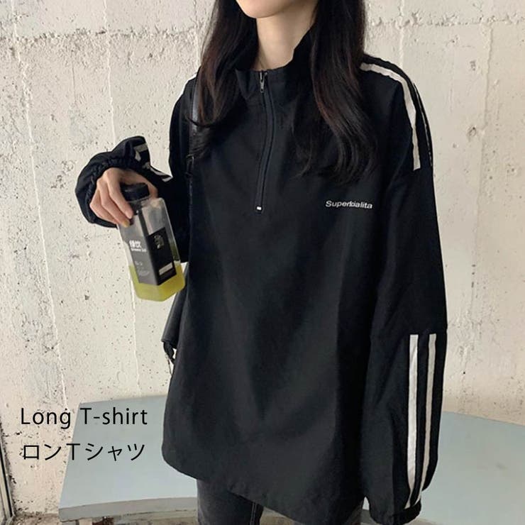 【10％OFFクーポン！9/24(木)1:59まで】VICTORIA 長袖 Tシャツ ロンT レディース カトッソー トップス カットソー ZIIP プルオーバー ベーシック 大人 カジュアル 黒 ブラック 22F32424 トップス shoplistselect-10029990 SHOPLIST パッケージ画像