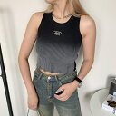 【マラソン期間中 5%OFFクーポン】non-hedge シルバープレートグラデーションタンクトップ トップス