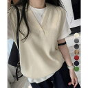 Miniministore ニットベスト レディースチョッキ 重ね着 トップス