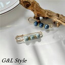 G&L Style カラーボール×ストーンピンブローチ 9736 アクセサリー