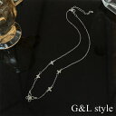 G&L Style バタフライモチーフストーンネックレス 9990 アクセサリー