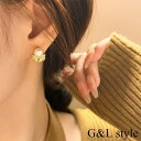 【8/11まで5%OFFクーポン】G&L Style リボンモチーフパールピアス 10032 アクセサリー