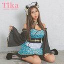 Tika メッシュデコルテバストカット和テイスト鬼コスチューム ハロウィンコスプレ ガーリーコスプレ セクシー エロかわ 和装 和コスプレ 賀正コスプレ 悪魔 ...