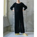 【5%OFFクーポン 9/11 1:59まで】PAL GROUP OUTLET 【Pasterip】Sheer rib zip dress ワンピース・ドレス