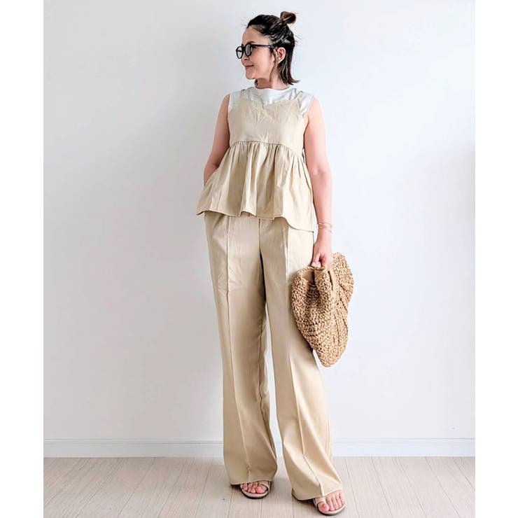 CORNERS 【CORNERS by yui】リネンライクキャミセットアップ ワンピース・ドレス