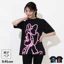 BABYDOLL 親子お揃い ディズニー ネオンキャラクターTシャツ 0322A トップス