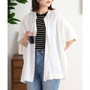 【マラソン期間中 5%OFFクーポン】atONE RNクールタッチ接触冷感前開きワイドブラウス トップス