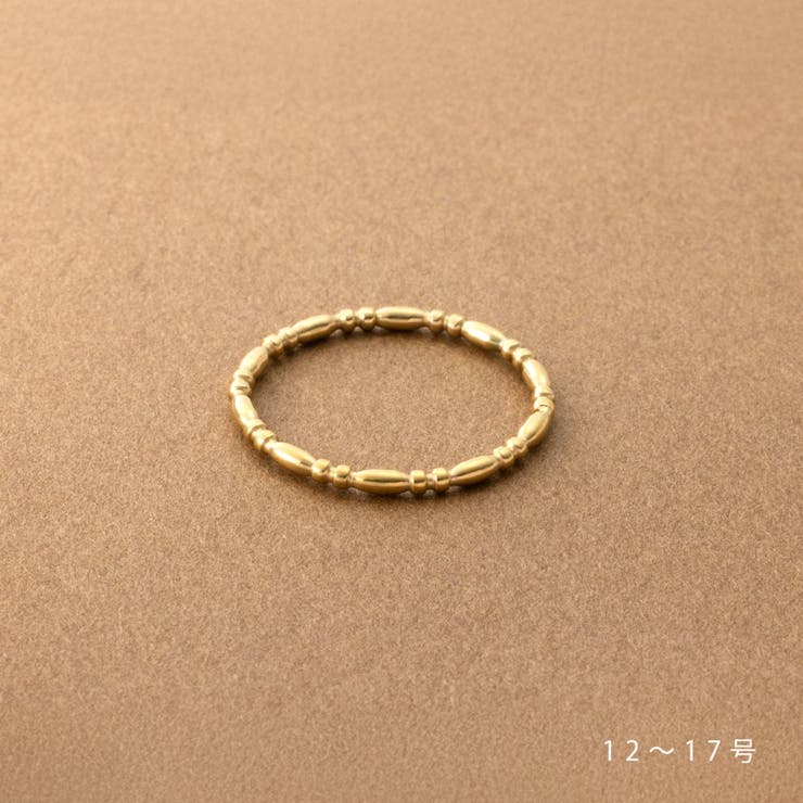 CREAM-DOT ステンレス製 リング 指輪 金属アレルギー つけっぱなし サージカルステンレス レディース アンティーク風 華奢 大人 重ね付け 12号 15号 17号 ゴールド ピンクゴールド アクセサリー