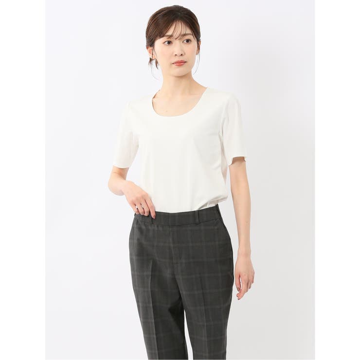 TAKA-Q WOMEN ���륱�åȥݥ�� ���롼�ͥå�ȾµT����� �ȥåץ�