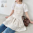 【マラソン期間中 5%OFFクーポン】Outfitter lab フラワーキャミチュニックワンピース トップス