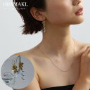 Noelmarket ピアス 金属アレルギー つけっぱなし ガラス ハンドメイド 花 18kコーティ ング K18GP ゴールド 両耳セット アクセサリー
