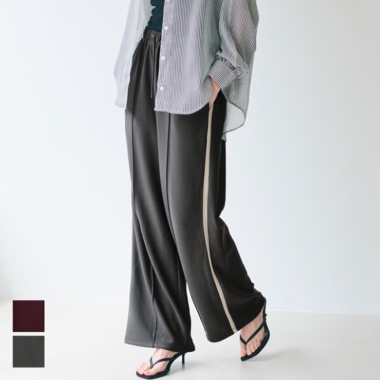 coca ジョーゼットラインパンツ レディース パンツ・ズボンのサムネイル