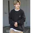 SHIFFON ILL'S イルズ ワンポイント刺繍ロゴ おじ デイリーウォーキング 8ボール ダイス ビッグシルエット プルオーバースウェット カットソー ユニセックス おしゃれ かっこいい ブランド トップス