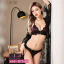 Dazzy 脇高ブラジャー ショーツ セット 補正下着 ダマスク サテン レース 脇高 ブラジャー & フルバック ショーツ | ブラジャー ショーツ セット 盛りブラ ブラ セット 下着 レディース セット drw インナー・下着