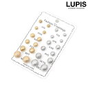 LUPIS マットメタルボールピアスセット アクセサリー