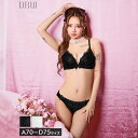 Dazzy モノトーントゥインクルチュールブラジャー&フルバックショーツ インナー・下着