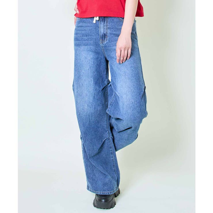 GORGE ひも付きデニムパンツ パンツ・ズボン