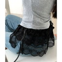 ANGELCLOSET 総レースヒップカバー ティアード裾カバー スカート