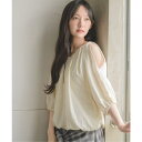 RETRO GIRL 肩スリットオフショルBL トップス