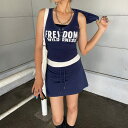 non-hedge ノースリーブフードトップス・スカートセットアップ スーツ