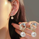 maison de LATIR 幅広いシーンで活躍してくれるイヤリング 両耳 アクセサリー おしゃれ 輝き 上品 ゴールド 輝き パール 特別 フォーマル セレモニー 結婚式 2次会 パーティー オケージョン カジュアル デイリー フェミニン キレイめ