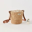 maison de LATIR ころんとしたフォルムがかわいいショルダーバッグ 鞄 斜めがけ ストラップ ファッション雑貨 かごバッグ 夏 かご素材 ナチュラル...