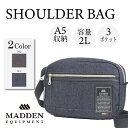 LOWARD 【MADDEN EQUIPMENT 正規取扱い店】 メデンイクイップメント ショルダーバッグ TMPI16D シンプル デニム メンズ プレゼント ギフト バッグ・鞄