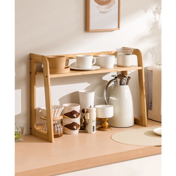 【10％OFFクーポン！11/27(木)1:59まで】aimoha 卓上オープンラック 寝具・インテリア雑貨