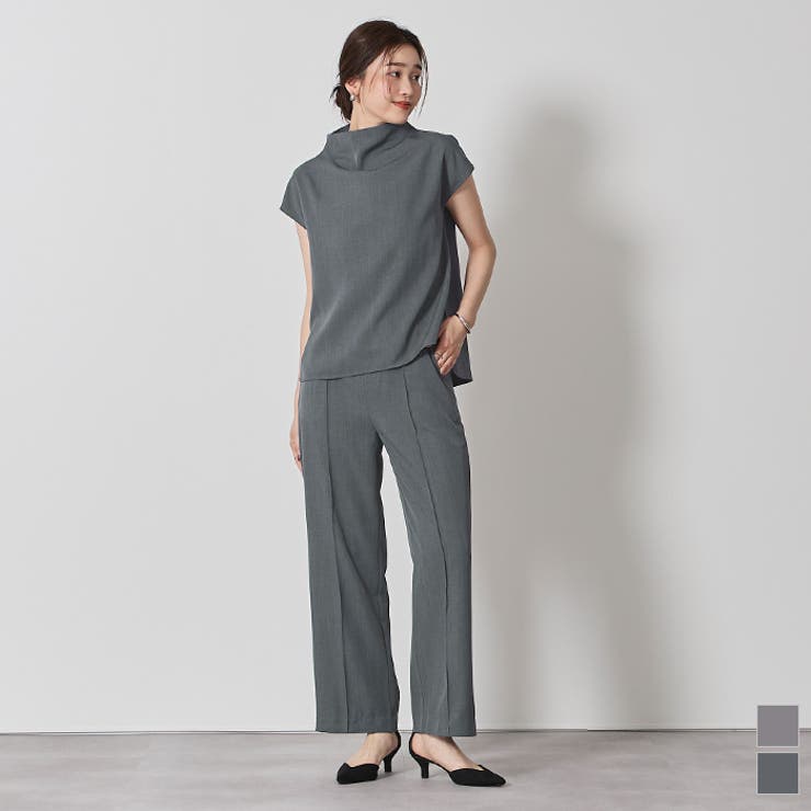 titivate モックネックブラウス×パンツセットアップ【UR’S ユアーズ】 スーツ