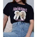 MODISH GAZE アニマルプリントTシャツ DOGプリント トップス
