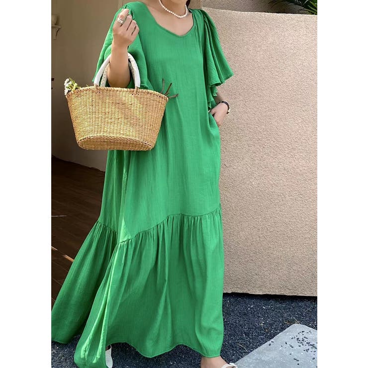 Ulysses リボン半袖ワンピース ワンピース・ドレス 2