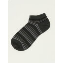 TAKA-Q MEN ストレッチ抗菌防臭 グラデーションボーダー アンクルソックス インナー・下着