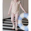 aimoha kids 【aimoha-KIDS-】キッズ 帽子付き ワンピース水着 2点セット 水着
