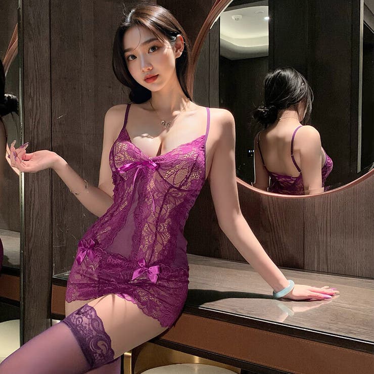 Anna Mu JAPAN ベビードール Tバック セット ショーツ パンティー ベビードール ラ...