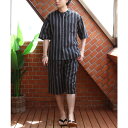 8(eight) しじらルームウェア メンズ 甚平 しじら織り コットン ルームウェア 浴衣・着物