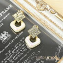 【8/11まで5%OFFクーポン】lunolumo ピアス レディース キラキラ ラインストーン オーロラ 白 ゴールド 可愛い 揺れる シルバー925 PI ...