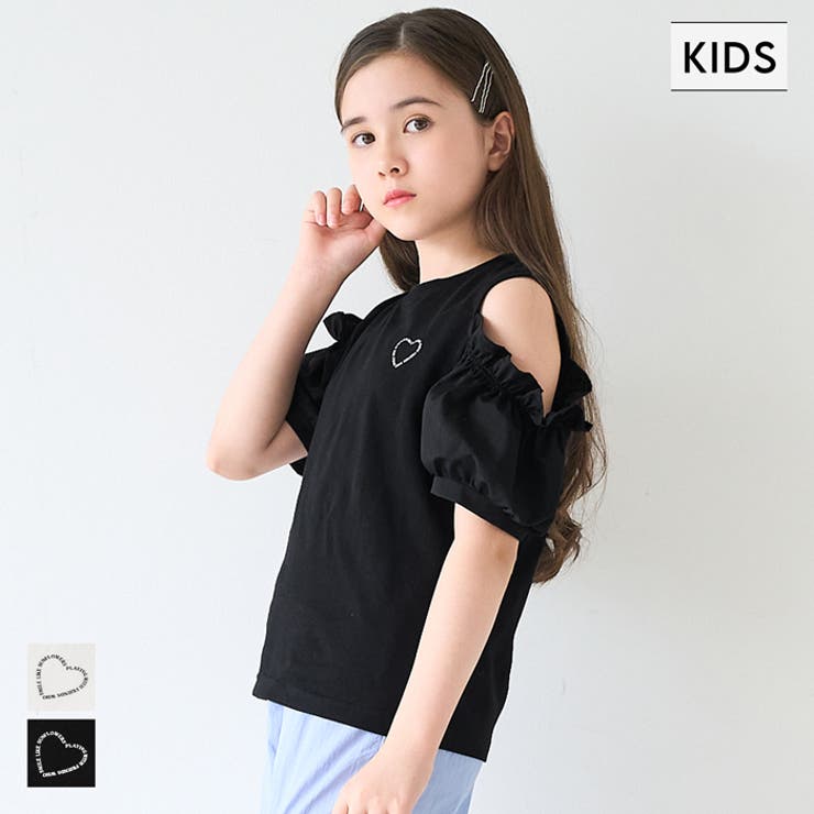 【8/11まで5％OFFクーポン】coca 肩あきTシャツ キッズ トップスのサムネイル