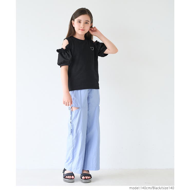 coca 肩あきTシャツ キッズ トップス