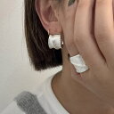 maison de LATIR 大人の洗練されたサークルモチーフメタルピアス リング イヤーアクセサリー サークル 円 マット 質感 落ち着き 大人 メタル 洗...