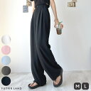 futier land 美脚の落ち感ある上品スラックス。ハイウエストダブルボタンスラックス パンツ・ズボン
