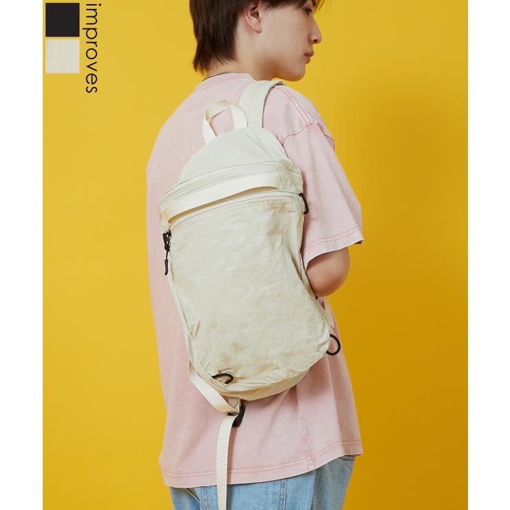 improves リュック メンズ レディース 軽量 ミニ バッグ カバン 鞄 通勤 旅行 ナイロン きれいめ カジュアル 古着MIX 韓国ファッション Y2K バッグ・鞄